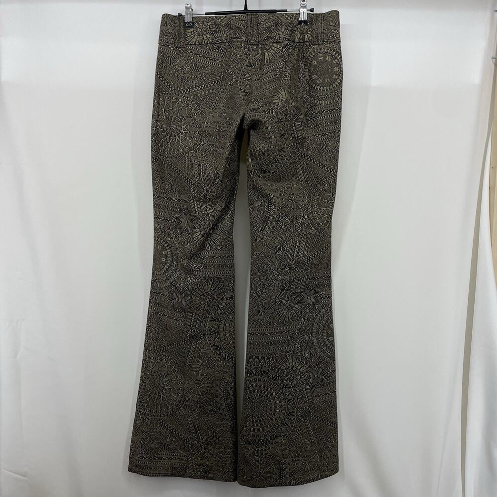 Cache Size 4 Textured Flare Boho Pants Geometric … - image 8